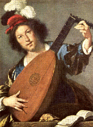 The Lute Player, by Bernardo Strozzi (Venice 1581-1644)